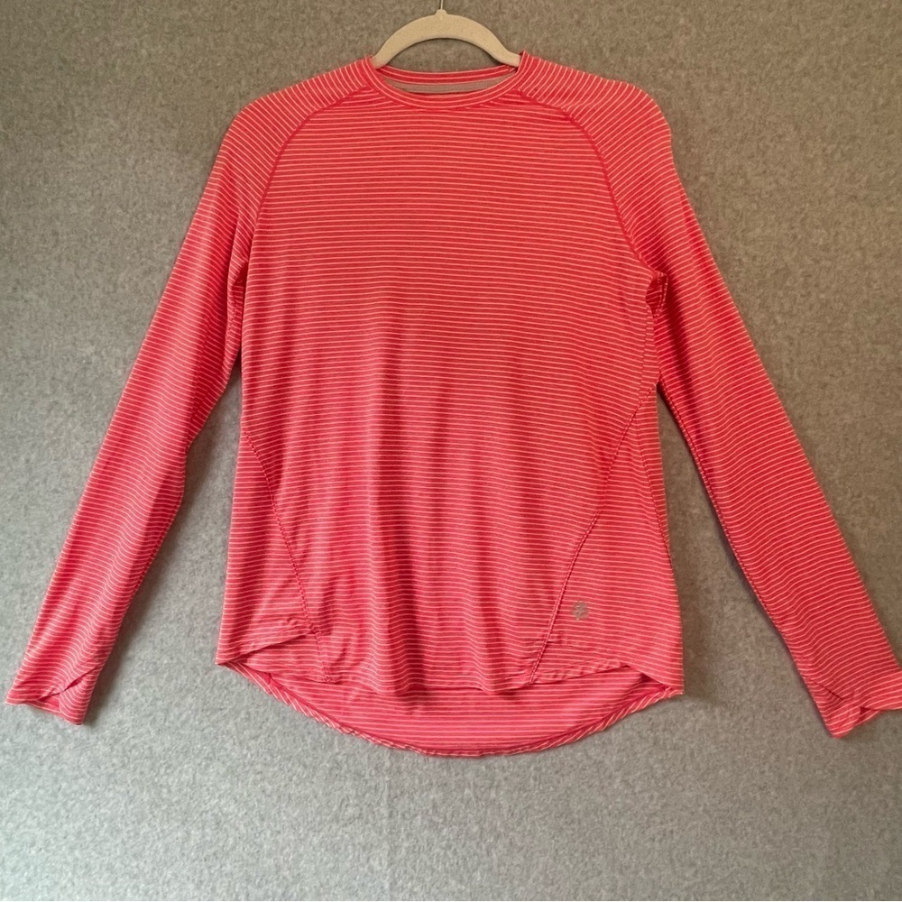 Coolibar Red Striped UPF50 Long Sleeve Shirt XS #AJ